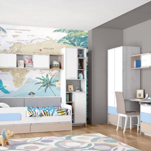 Пенал «Зефир 5.3», голубой